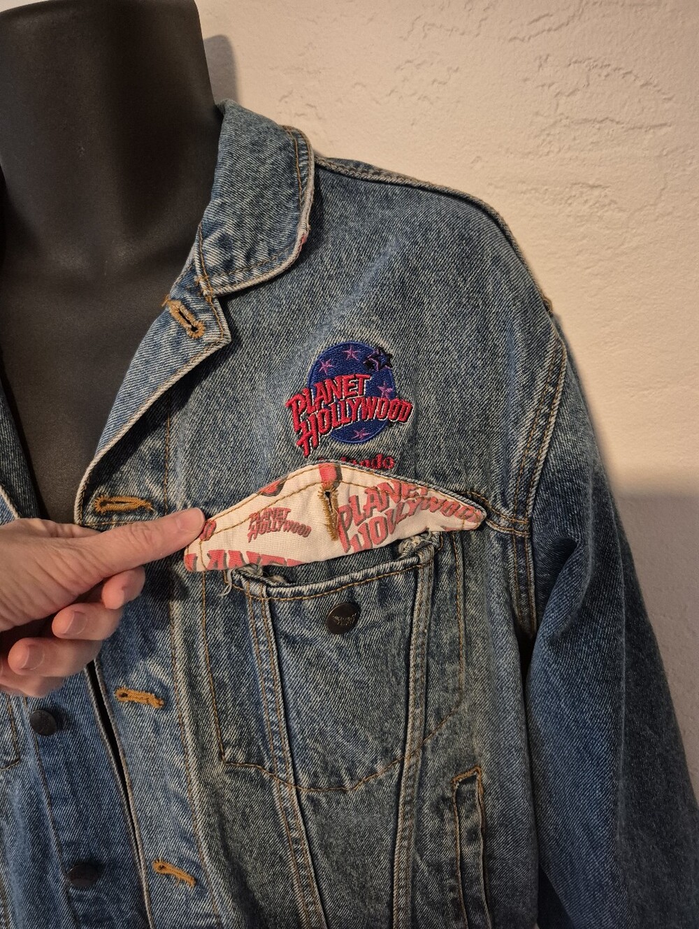 Vintage 90s Jean Jacket M - Picture 3 of 9